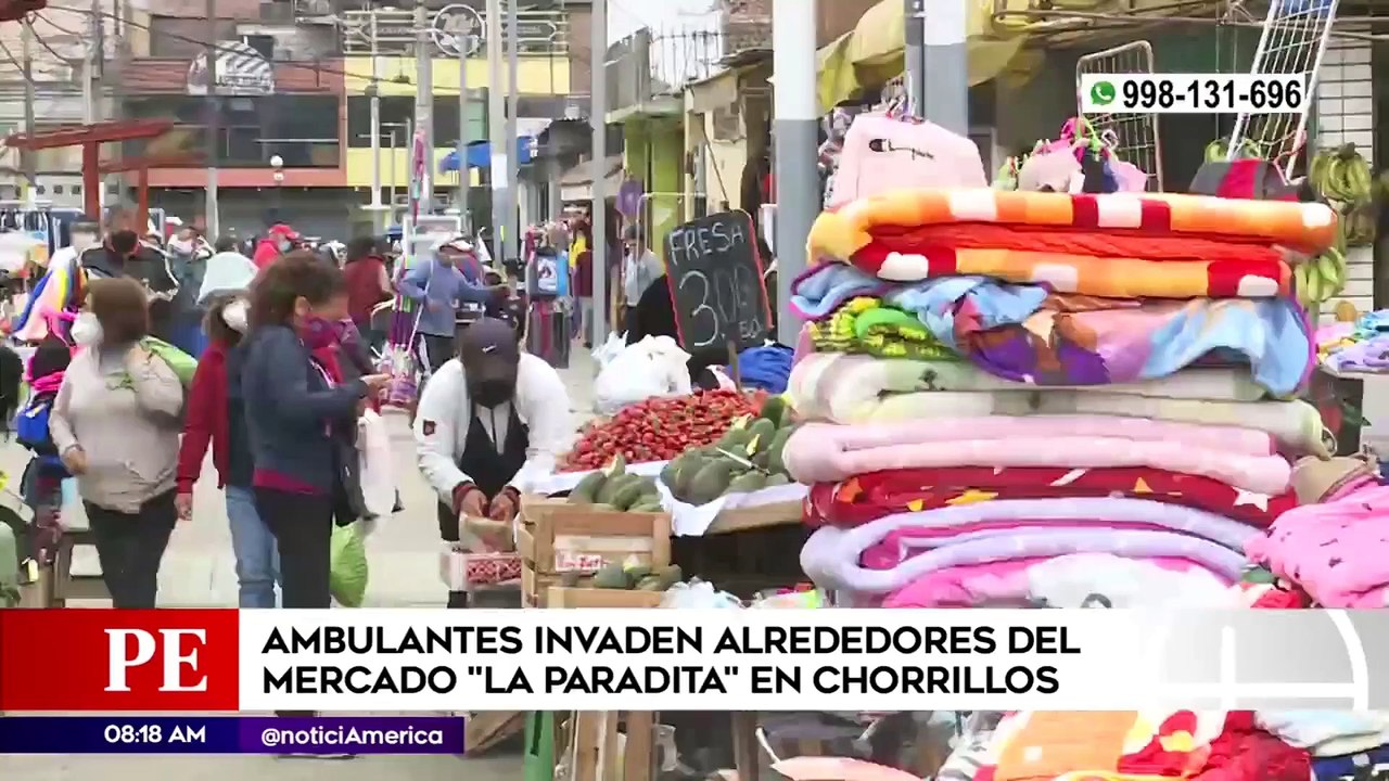 Ambulantes invadieron alrededores del mercado La Paradita  en Chorrillos | Primera Edición (HOY)