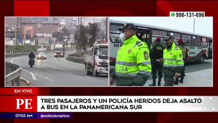 Asalto a bus en la Panamericana Sur en pleno Estado de Emergencia | Primera Edición (HOY)