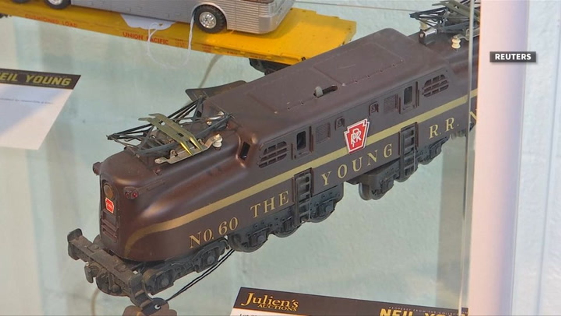 Singer Neil Young auctions his  model train collection