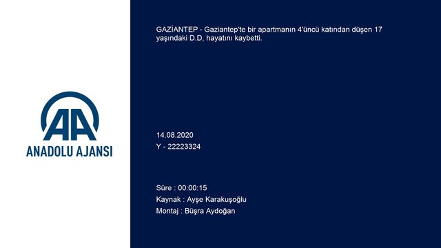 Bir apartmanın 4'üncü katından düşen genç kız yaşamını yitirdi - GAZİANTEP