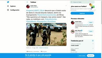 Brasil: el MST denuncia desalojo violento por parte del Estado