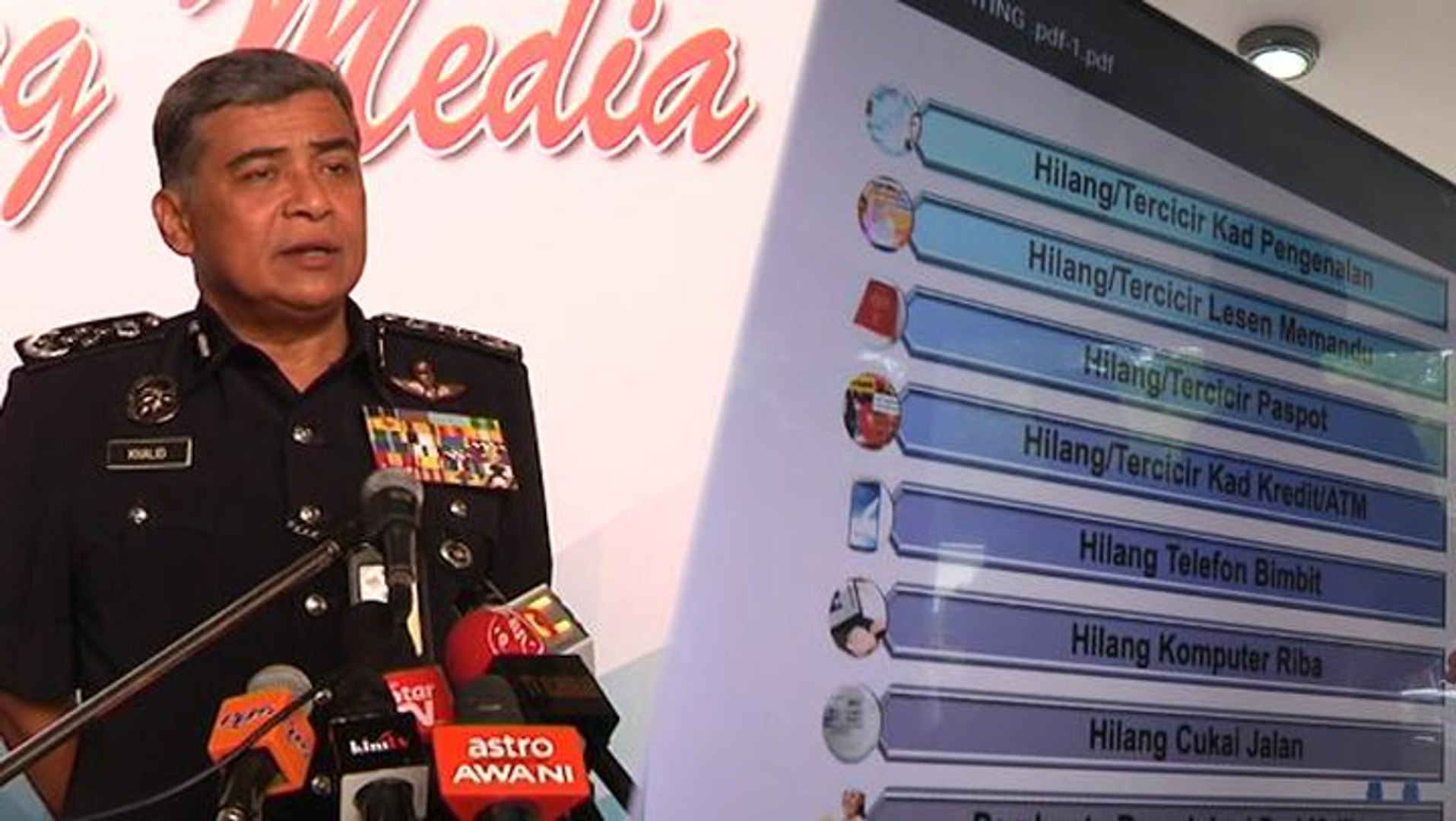 Pdrm Plans To Expand E Reporting Usage To Crime Cases Traffic Video Dailymotion