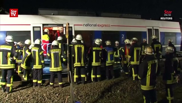 Dozens injured after German trains collide