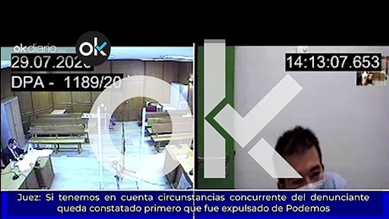 Calvente al juez: "La denuncia contra Podemos la presento porque sigo instrucciones de Pablo Iglesias"