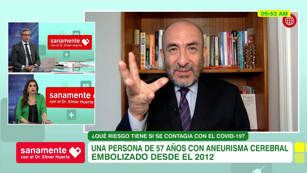 ¿Riesgo de una persona con aneurisma cerebral? | Sanamente con el Doctor Elmer Huerta (HOY)