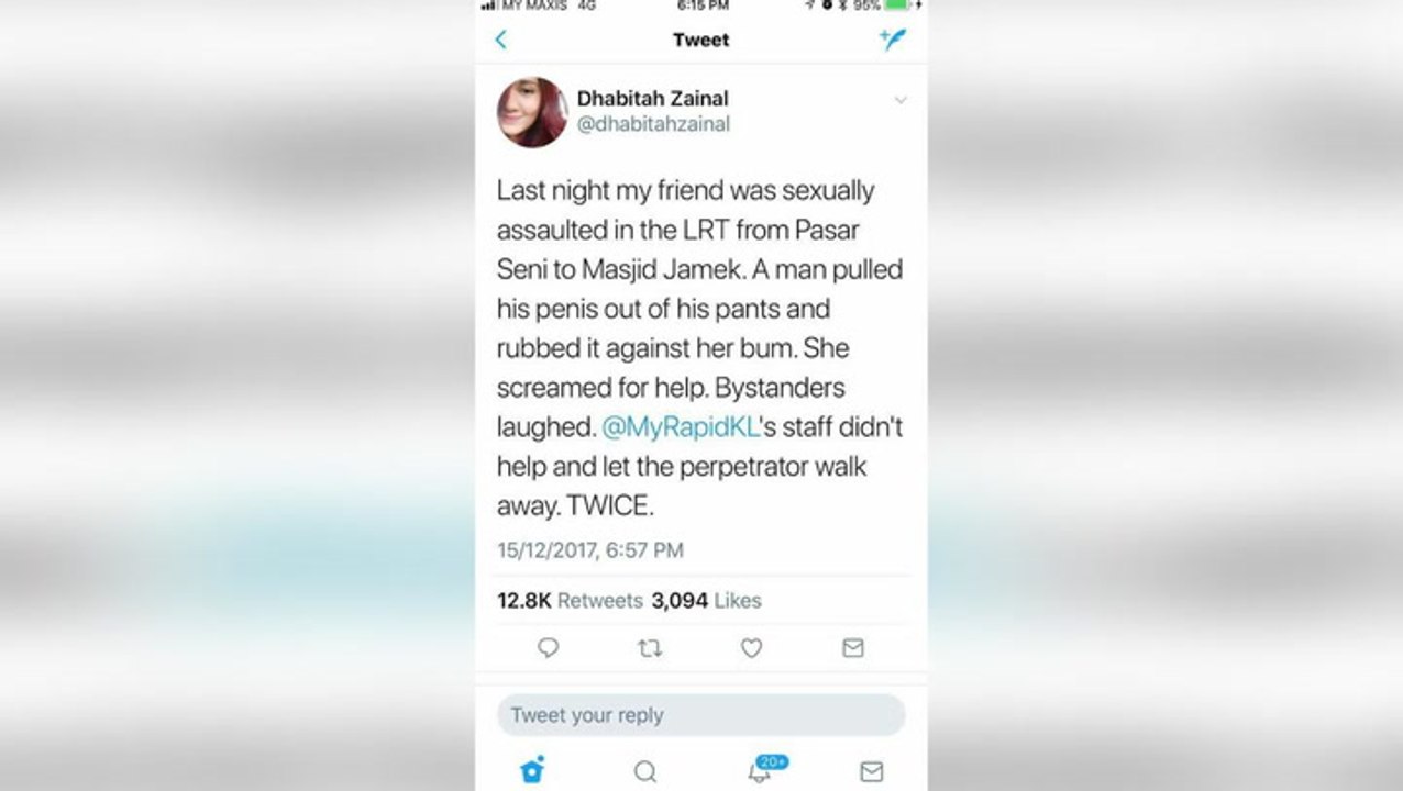 Police hunting down LRT molester