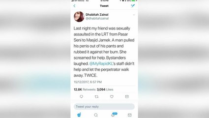 Police hunting down LRT molester