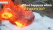 What happens when lava meets ice?