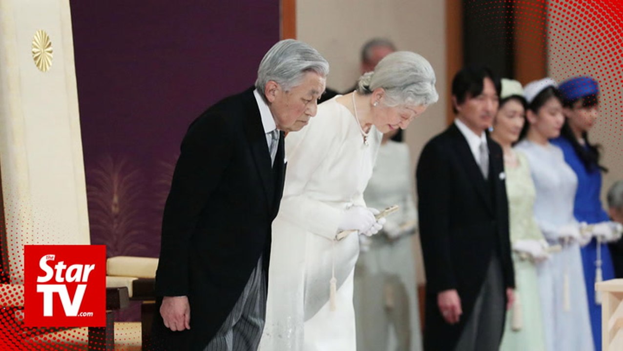 Emperor Akihito thanks Japanese in farewell and prays for peace