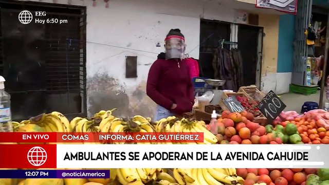 Ambulantes se apoderan de la avenida Cahuide en Comas | Edición Mediodía (HOY)