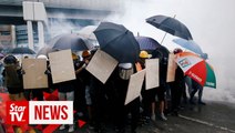 Police fire tear gas at Hong Kong activists