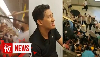 Tải video: Triad gangster attack in Hong Kong after night of violent protests