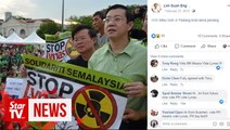 LGE: Will address Lynas issue at another venue, not here