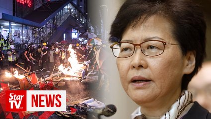 Hong Kong leader says protests are challenging China's sovereignty