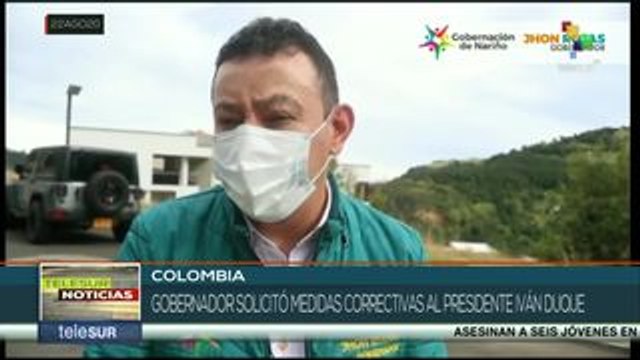 Colombia: Gob. de Nariño pide a Iván Duque combatir la violencia