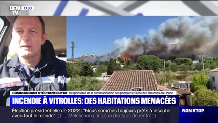 Incendie à Vitrolles: 250 pompiers sont mobilisés et des habitations ont été évacuées
