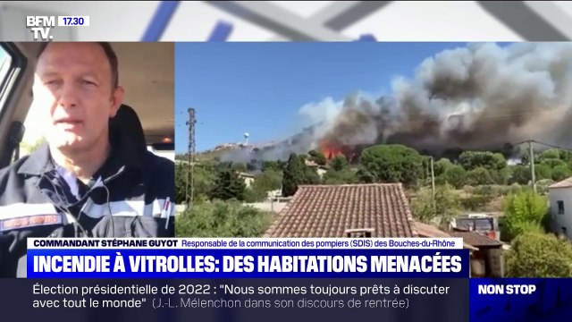 Incendie à Vitrolles: 250 pompiers sont mobilisés et des habitations ont été évacuées