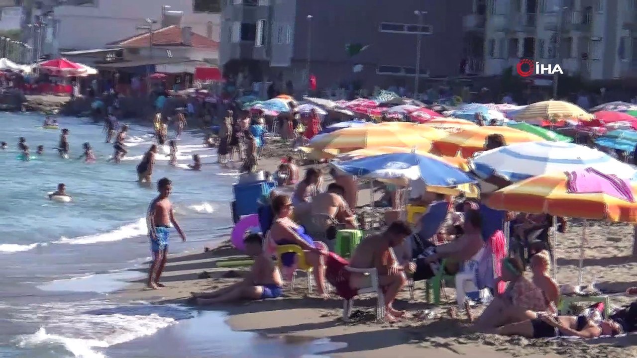 Tekirdağ’a sahiller doldu taştı