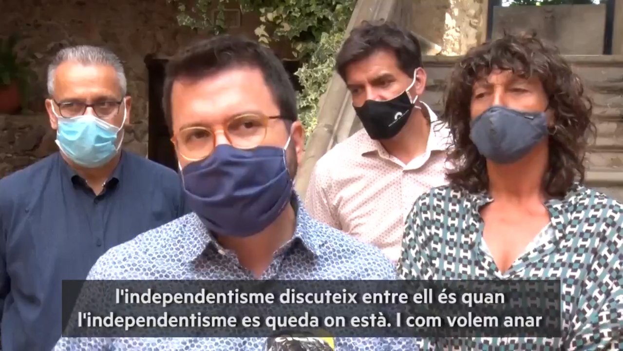 Pere Aragonès: "Hay que forzar la negociación con el Estado"