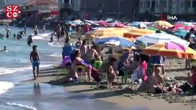 Tekirdağ’da sahiller doldu taştı