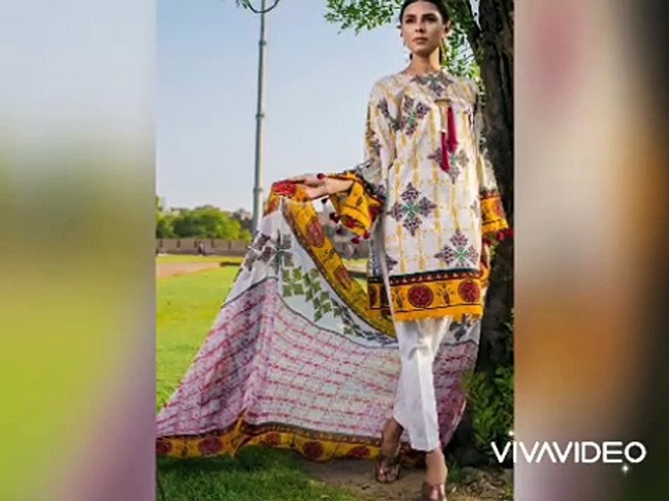 Trendy Casual  Lawn dress designs __ Latest Collection of Designer Lawn