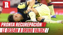 Compañeros de Bruno Valdez le mandan apoyo tras sufrir lesión