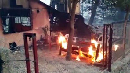 Kozan'daki orman yangını - Bazı evler tahliye edildi (3) - ADANA