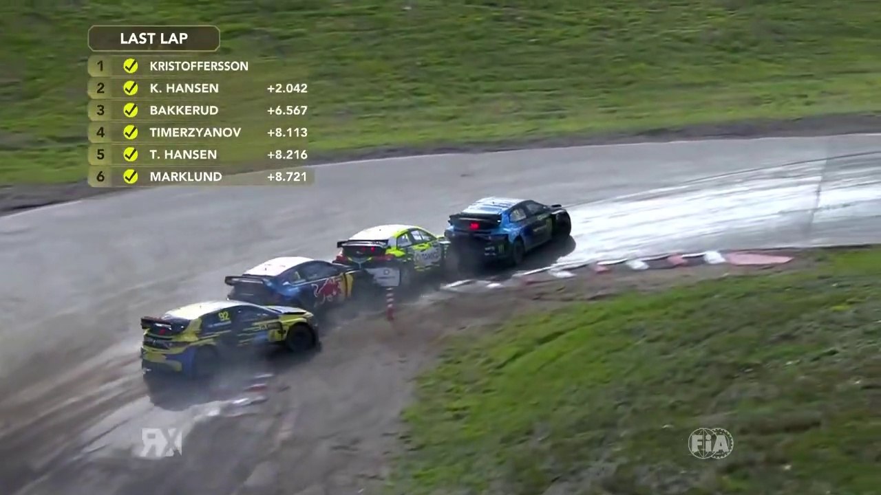WRX Sweden 2020 2 Semi Final 1 Last Laps Bakkerud Timerzyanov Marklund Hansen Great Battle