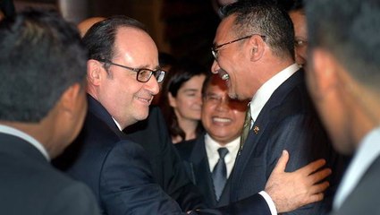France's Hollande makes first state visit to M'sia