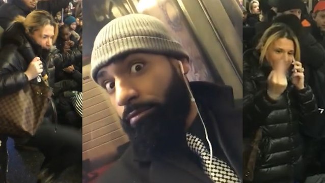 Subway commuter witnesses assault, nabs woman after being called names