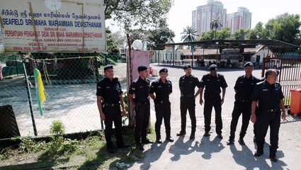 Heavy police presence at Seafield temple and One City business complex