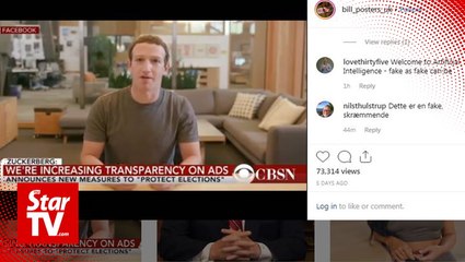 Artists create Zuckerberg 'deepfake' video