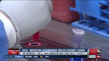 Governor Gavin Newsom addresses testing backlog