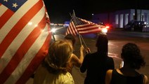 Dozens came out to pay respects to McCain