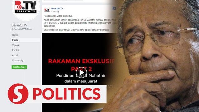 Another audio recording, supposedly of Dr M at Bersatu meeting, surfaces on social media