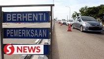 738 vehicles were told to turn back, 31 compounds were issued for Hari Raya visits