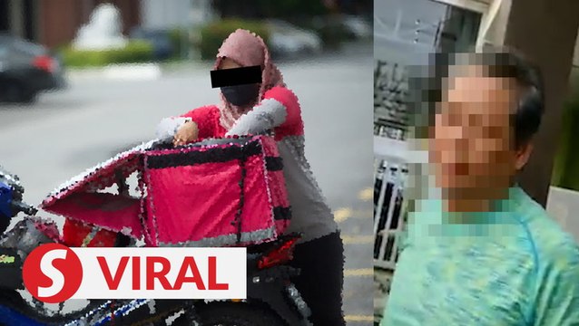 Cops take statements from food delivery rider and man over alleged altercation