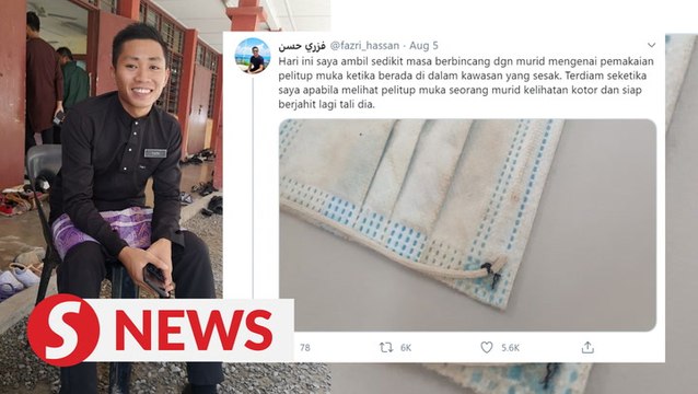 Sabah teacher provides free masks after discovering students were reusing dirty ones