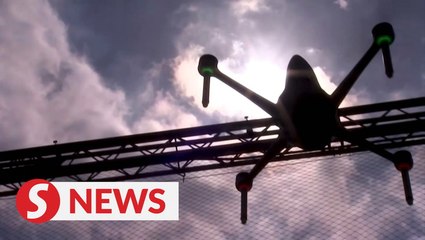 Automated drones check social distancing in Singapore