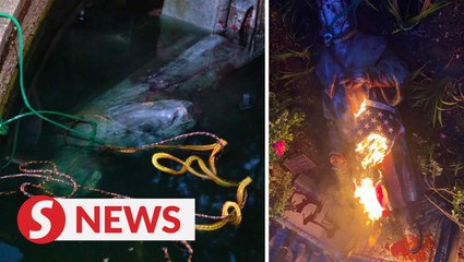 Christopher Columbus statue in US pulled down, set on fire and thrown in lake