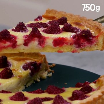 Recette de la tarte aux framboises et au mascarpone