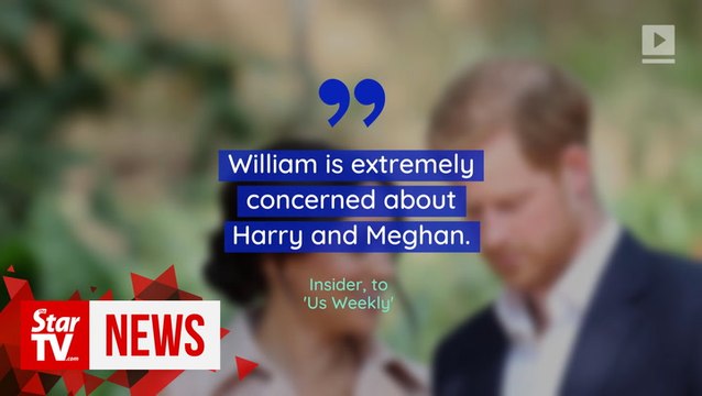 Prince William Feels 'Extremely Concerned' About Prince Harry