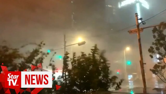 Typhoon lashes Japanese capital, one dead, power, transport disrupted