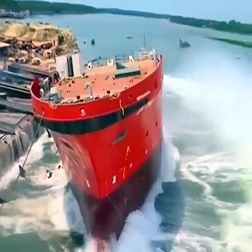 How a Ship goes to the waters after completion of manufacturing or maintenance
