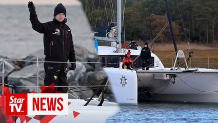 Thunberg sets sail for Spain climate talks