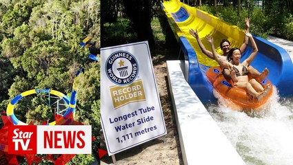 Get ready for a loooonnggg ride down world's longest tube slide
