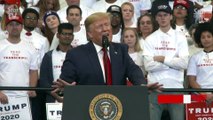Trump blames media, Democrats for impeachment during Kentucky rally