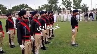 Jeshne Azadi ke Moqa par Abdul Wali Khan Sports Complex ma Parcham Kushai.