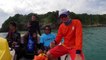 Scuba divers clean pollution from coral reef in southern Thailand