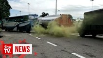 Chemical leak drill at Penang bridge